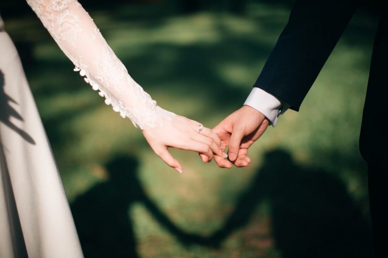 Foto di matrimonio all'insegna del calcio a San Siro